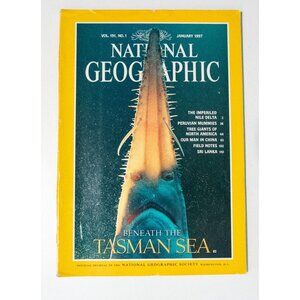 National Geographic Magazine Vol. 191 No. 1 January 1997 Beneath The Tasman Sea